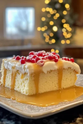 Decadent Eggnog Poke Cake Treat
