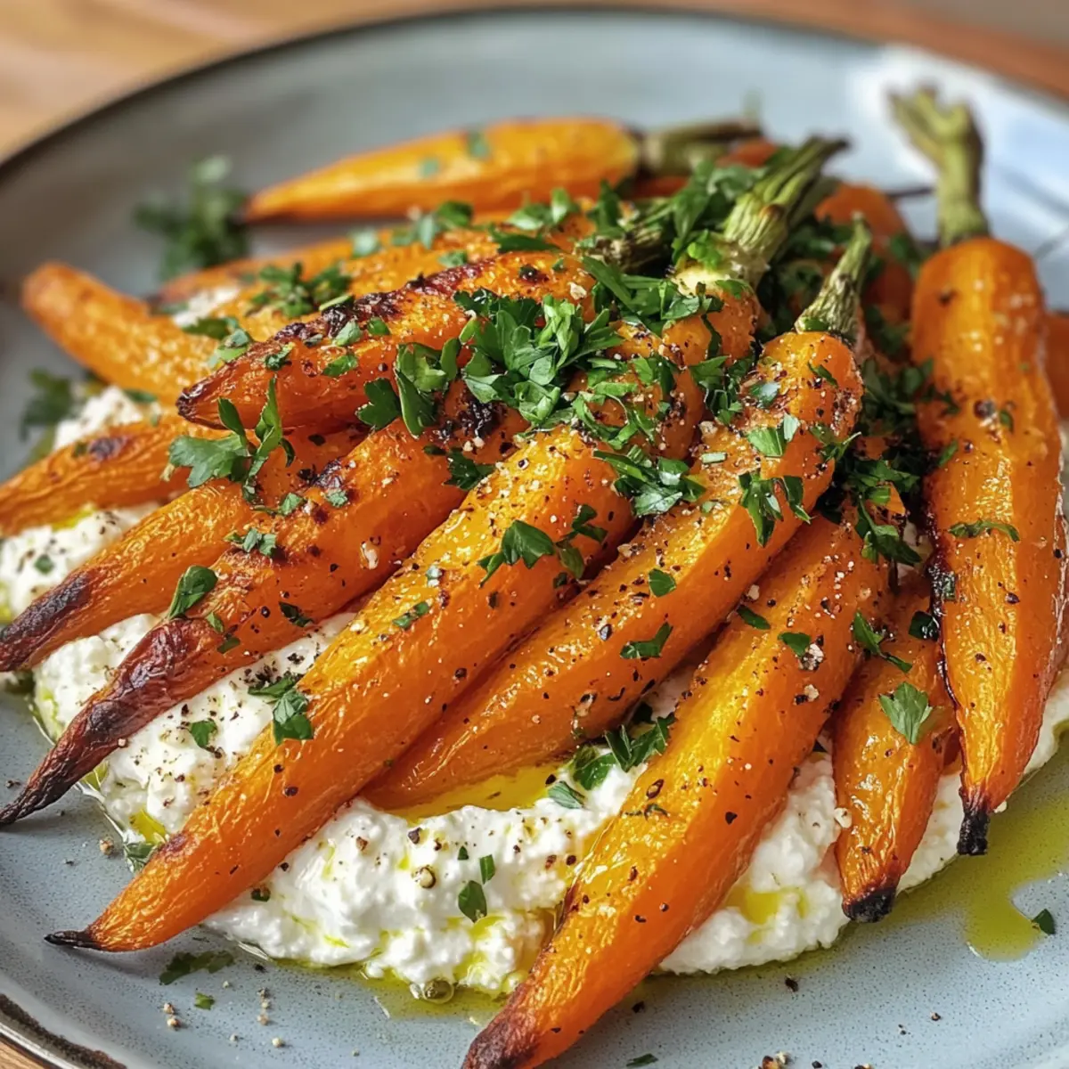 Irresistible Roasted Carrots with Creamy Whipped Feta Delight