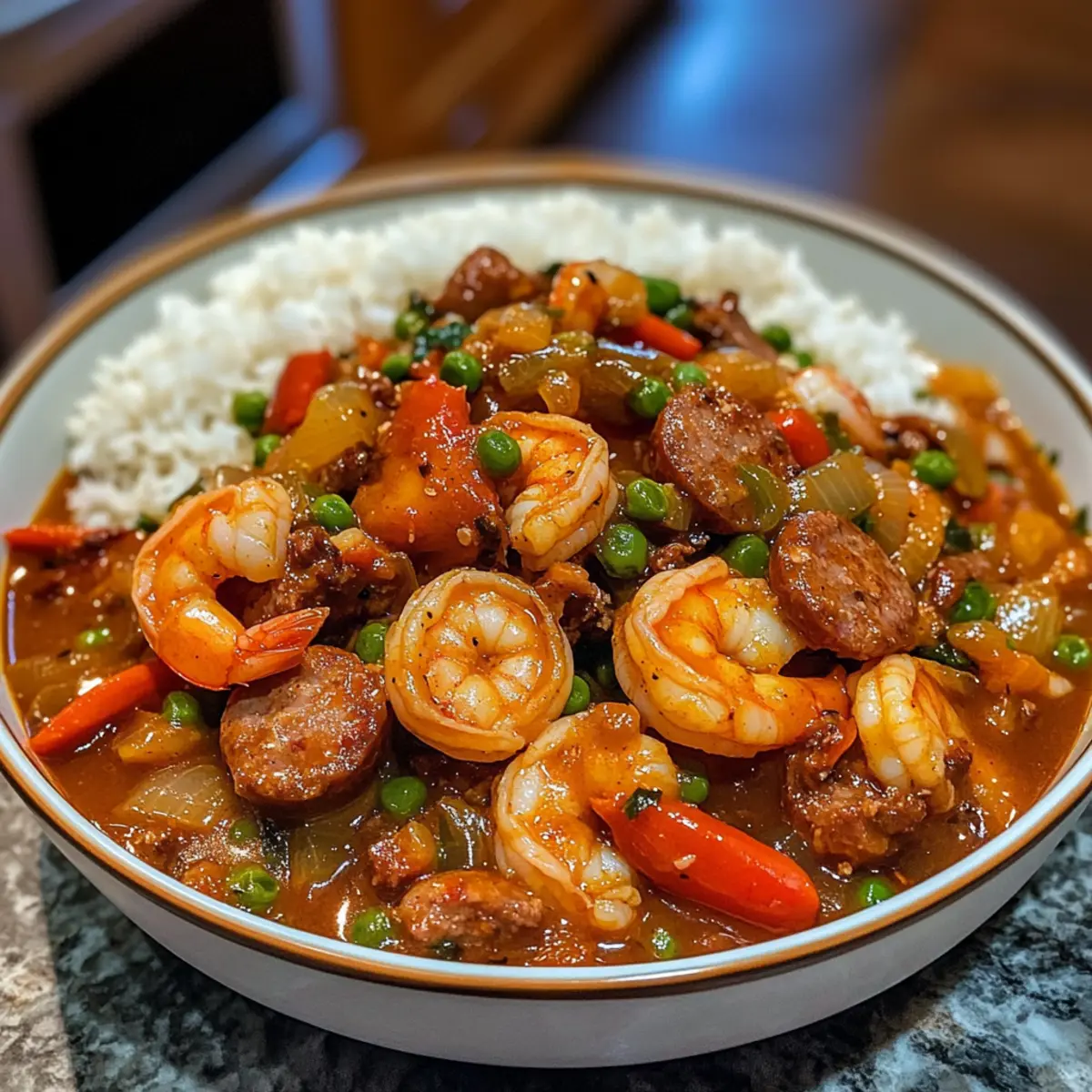 Hearty Comforting Shrimp + Sausage Gumbo Recipe for Cozy Nights