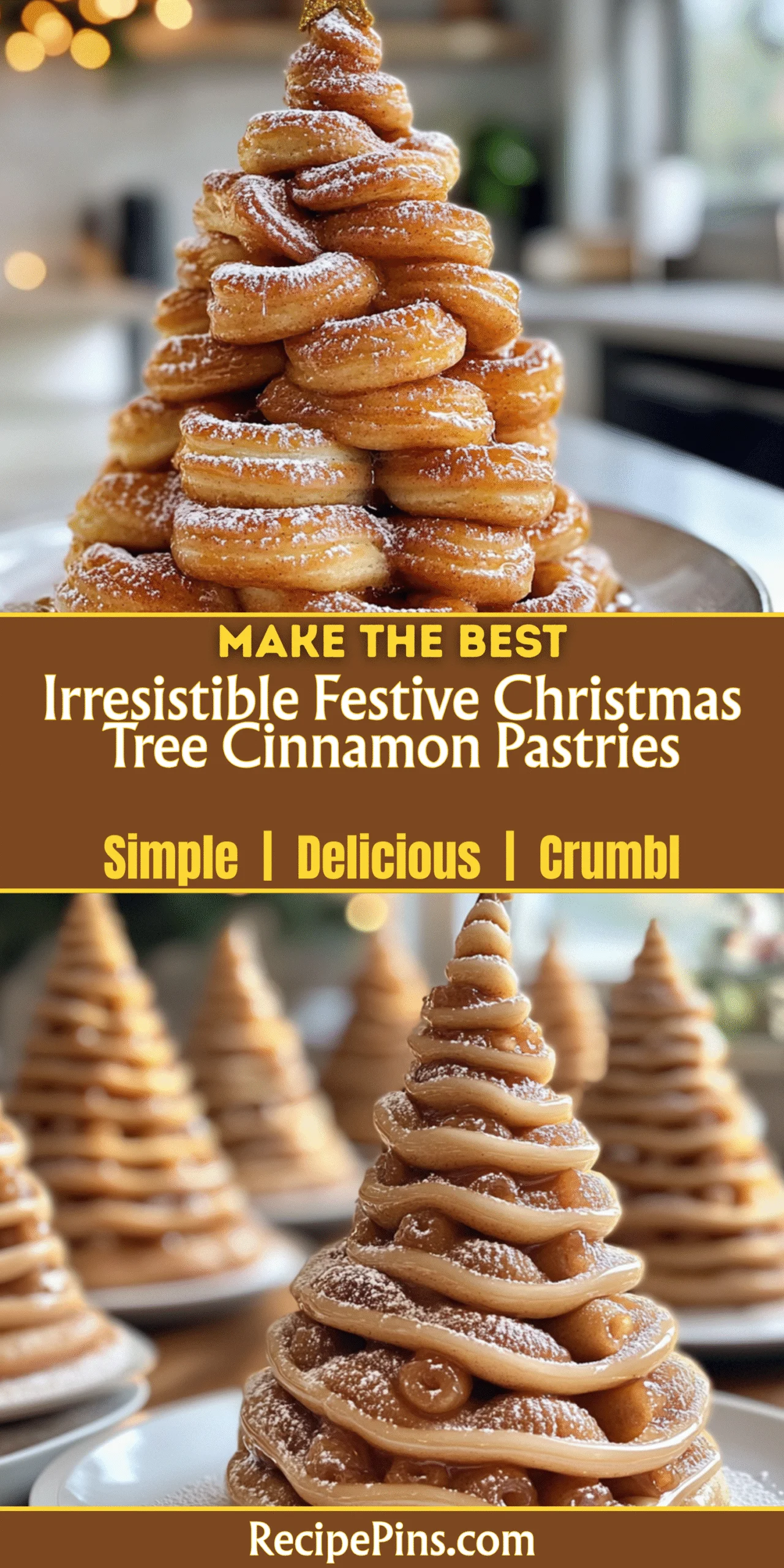 Irresistible Festive Christmas Tree Cinnamon Pastries