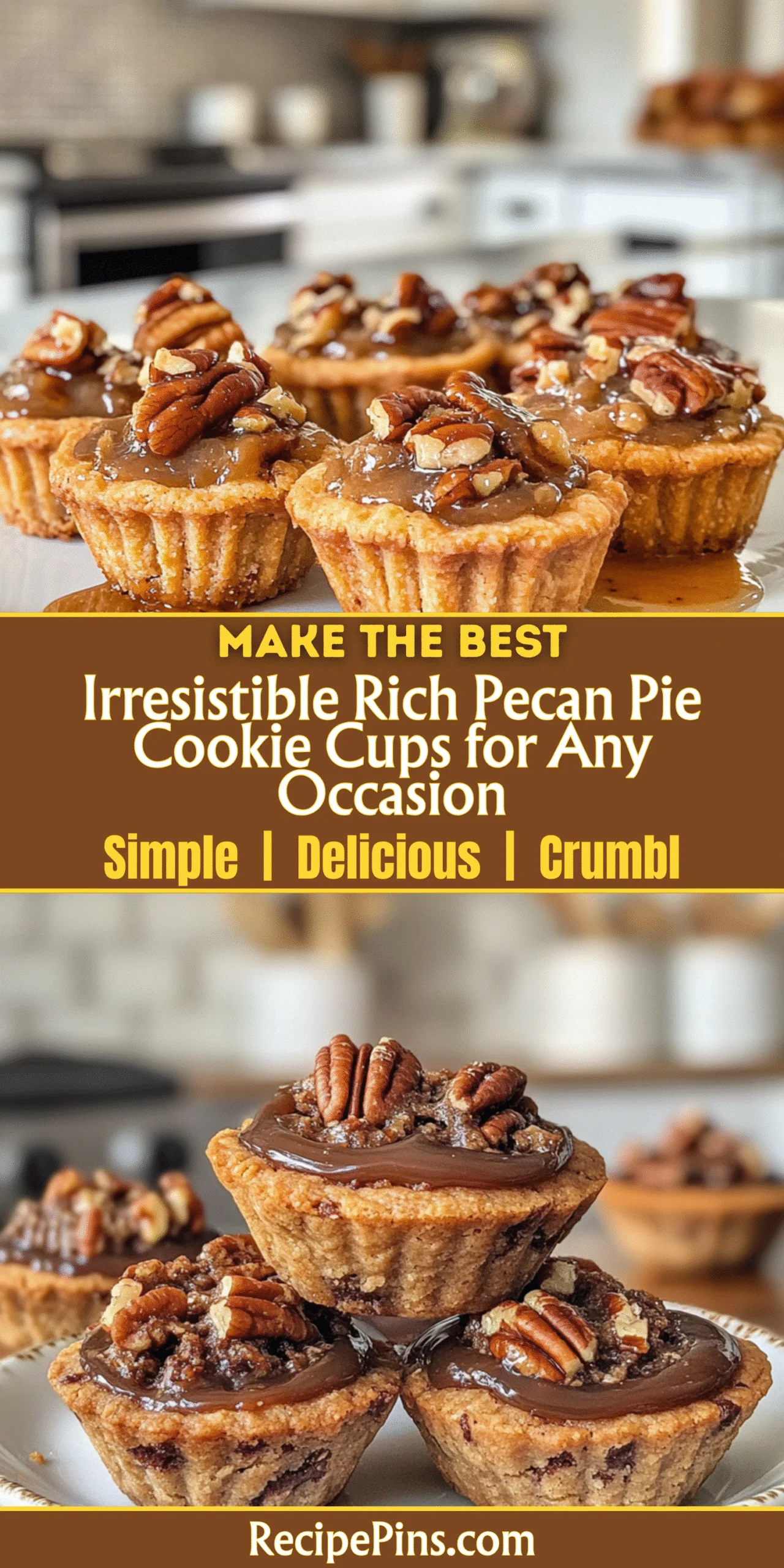 Irresistible Rich Pecan Pie Cookie Cups for Any Occasion