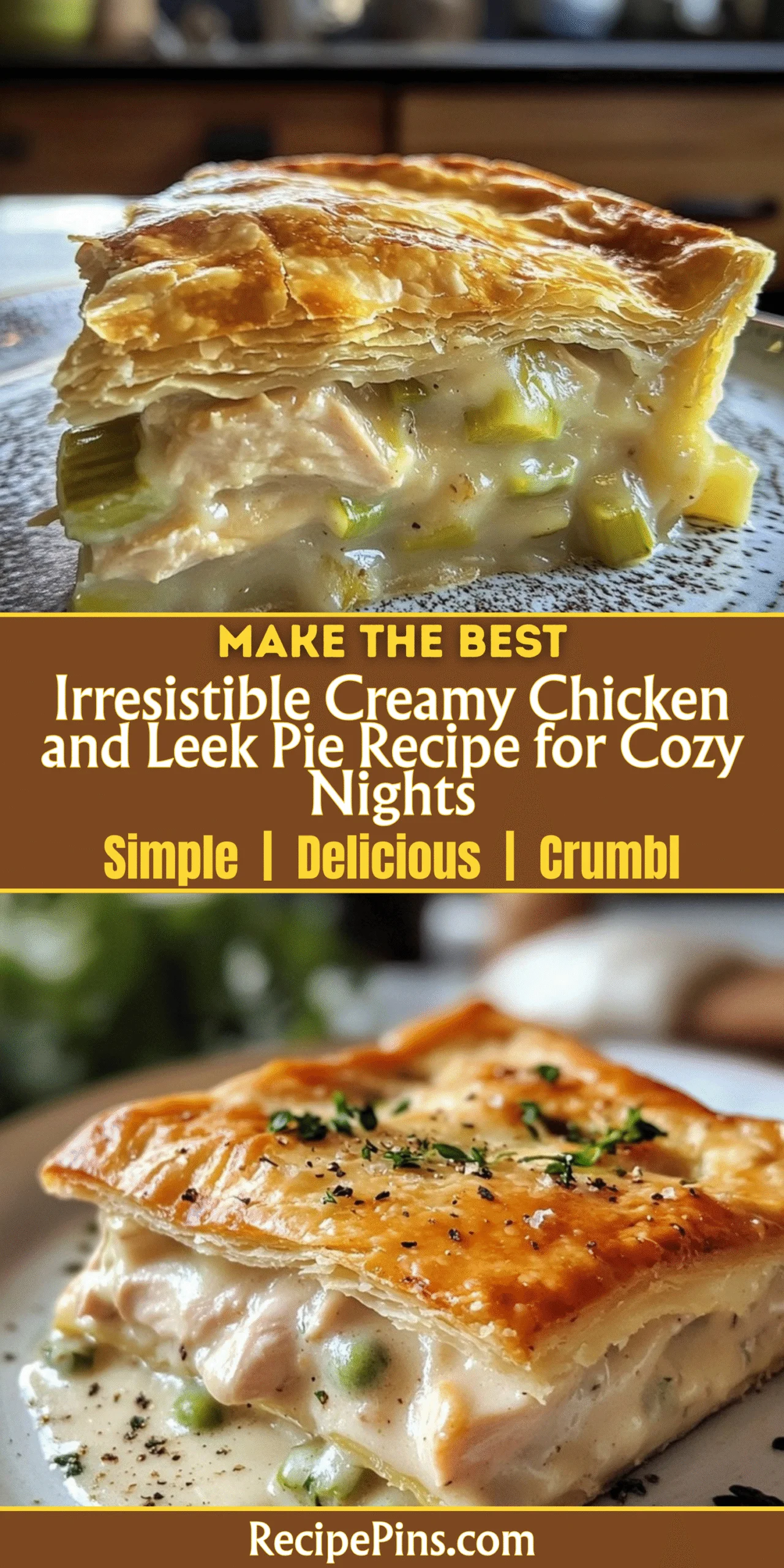 Irresistible Creamy Chicken and Leek Pie Recipe for Cozy Nights