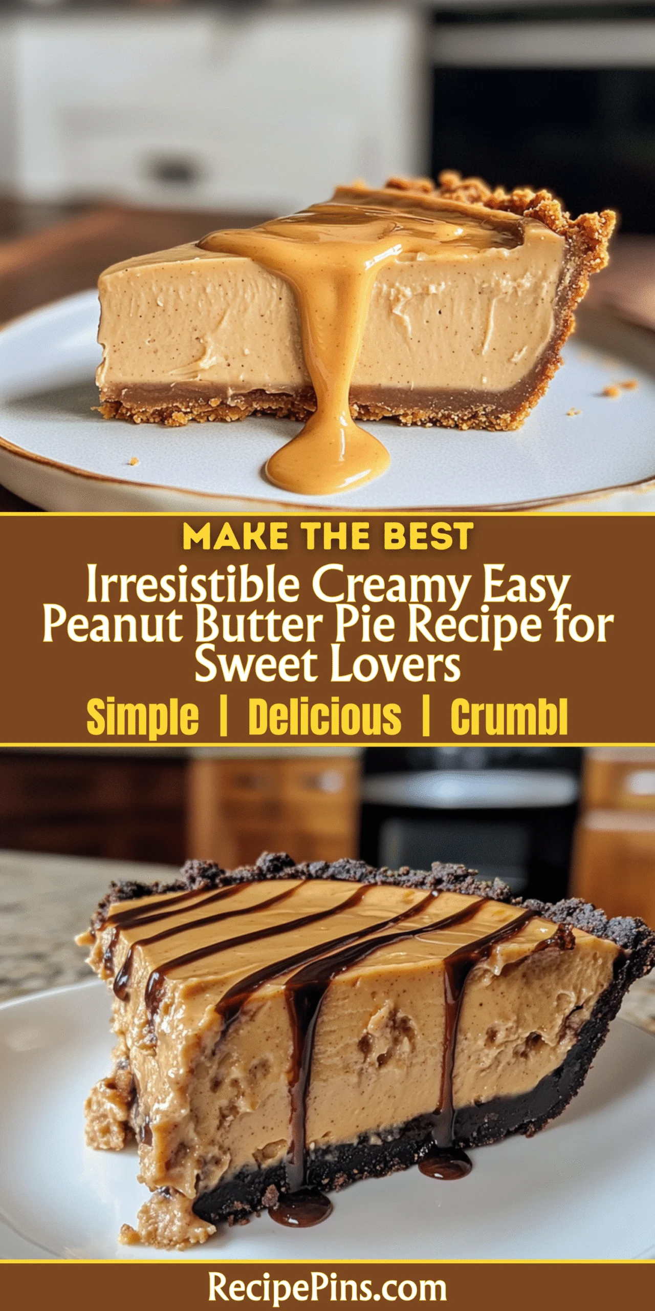 Irresistible Creamy Easy Peanut Butter Pie Recipe for Sweet Lovers