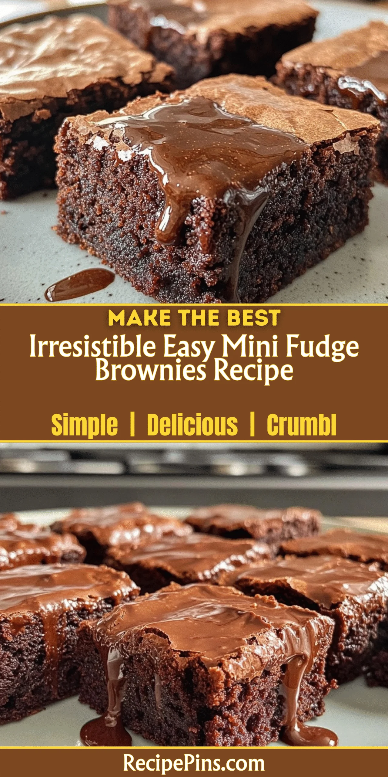 Irresistible Easy Mini Fudge Brownies Recipe