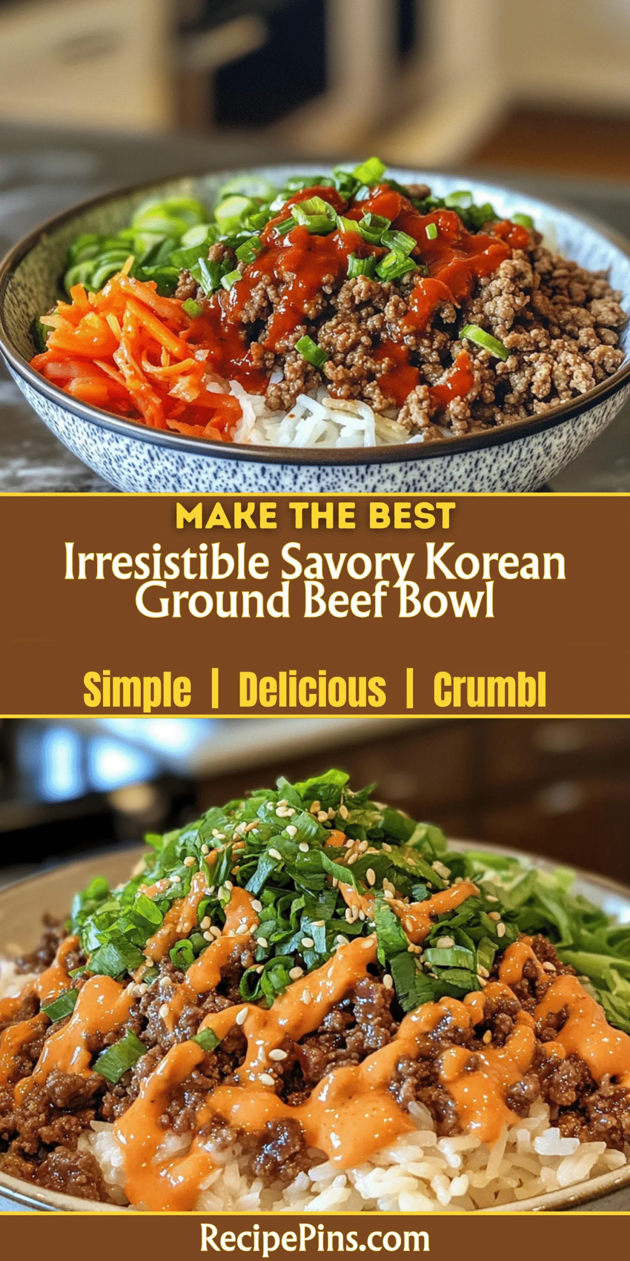 Irresistible Savory Korean Ground Beef Bowl