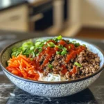 Irresistible Savory Korean Ground Beef Bowl