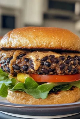 Delectable Healthy Baked Black Bean Burgers on Whole Wheat Buns
