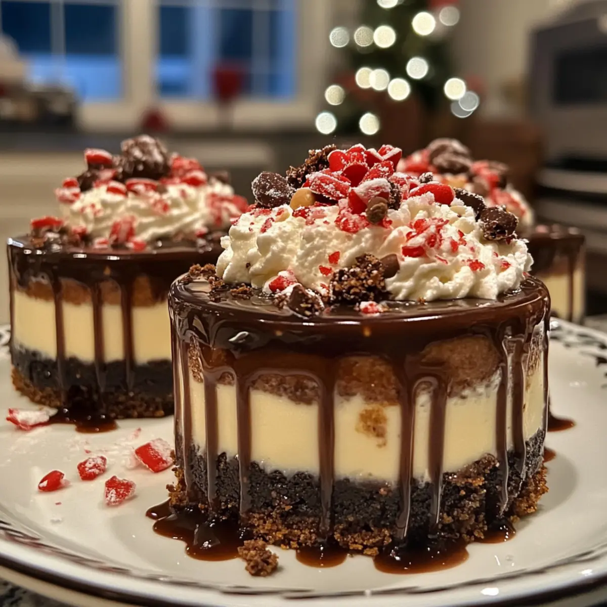 Irresistible Santa’s Milk & Cookies Cheesecake Cups