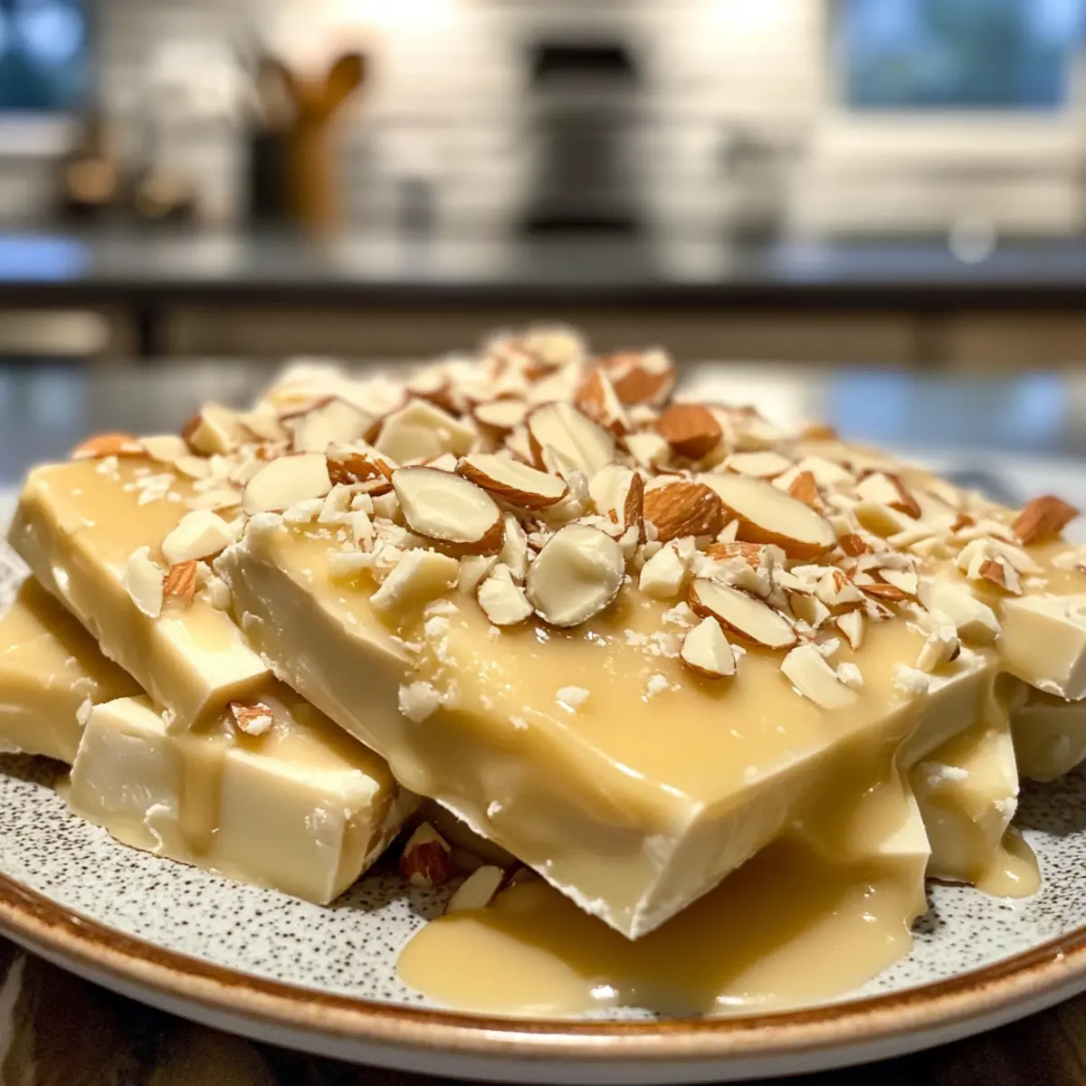 Irresistible Creamy Snowy Almond White Chocolate Toffee Recipe