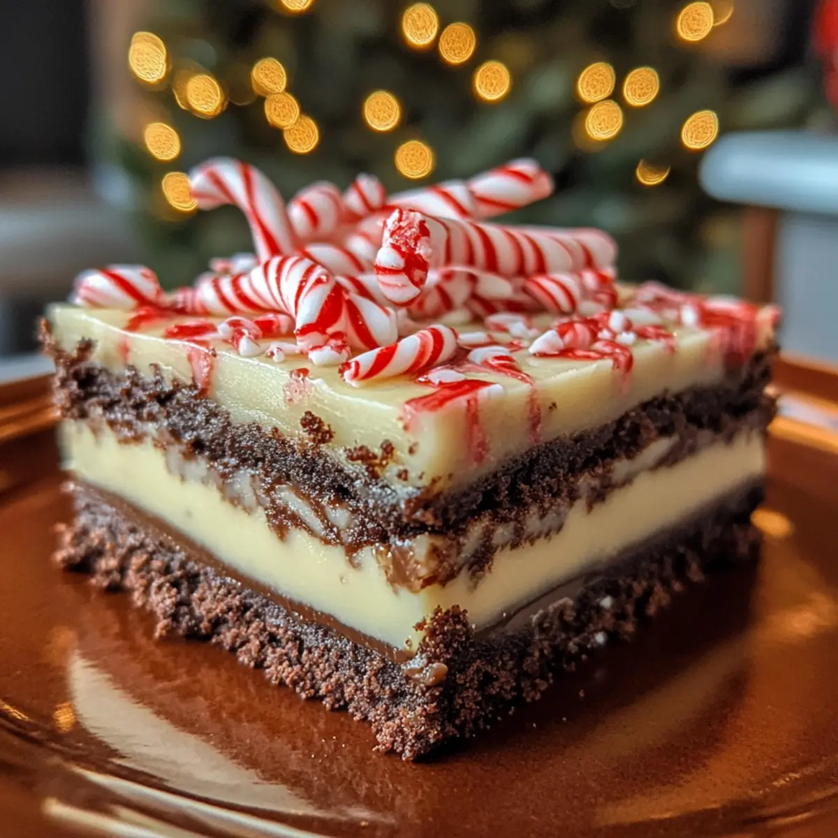 Irresistible Peppermint Shortbread Brownie Layer Bars