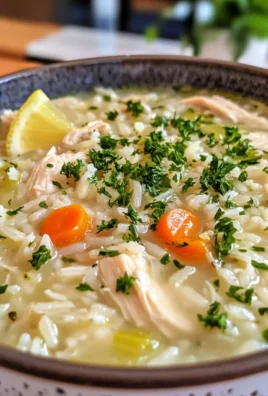 Quick Zesty Lemon Herb Chicken and Rice Soup Recipe Delight