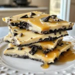 Decadent Caramel White Chocolate Oreo Bark