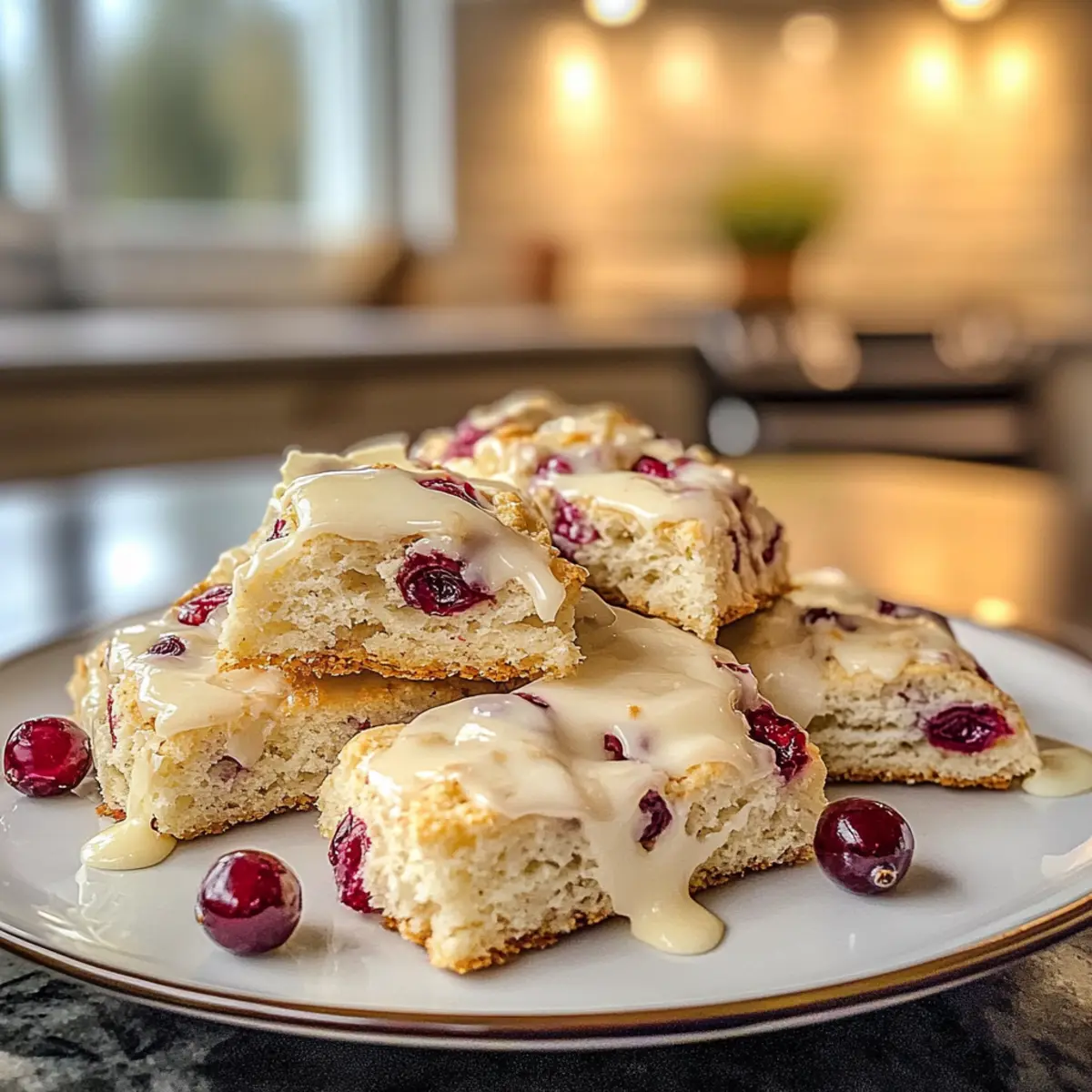 Irresistible Creamy White Chocolate Cranberry Scones