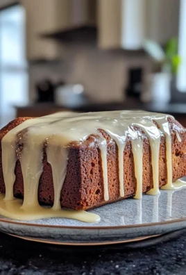 Irresistible Spiced Gingerbread Loaf with Vanilla Glaze Recipe