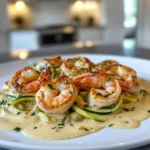 Irresistible Creamy Shrimp Scampi with Zucchini Noodles