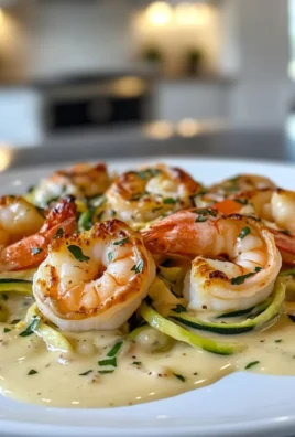 Irresistible Creamy Shrimp Scampi with Zucchini Noodles