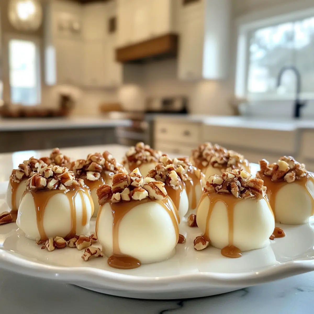 Decadent Mini Caramel Pecan Cheesecake Truffles