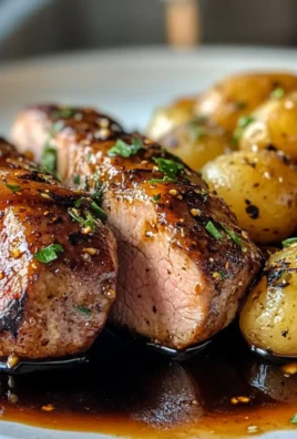 Irresistible Balsamic Glazed Pork Tenderloin with Savory Baby Potatoes