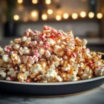 Irresistible Creamy Caramel Peppermint Popcorn Crunch Mix Recipe
