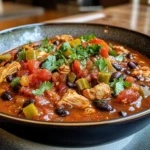 Hearty Ultimate One-Pot Chicken and Black Bean Chili