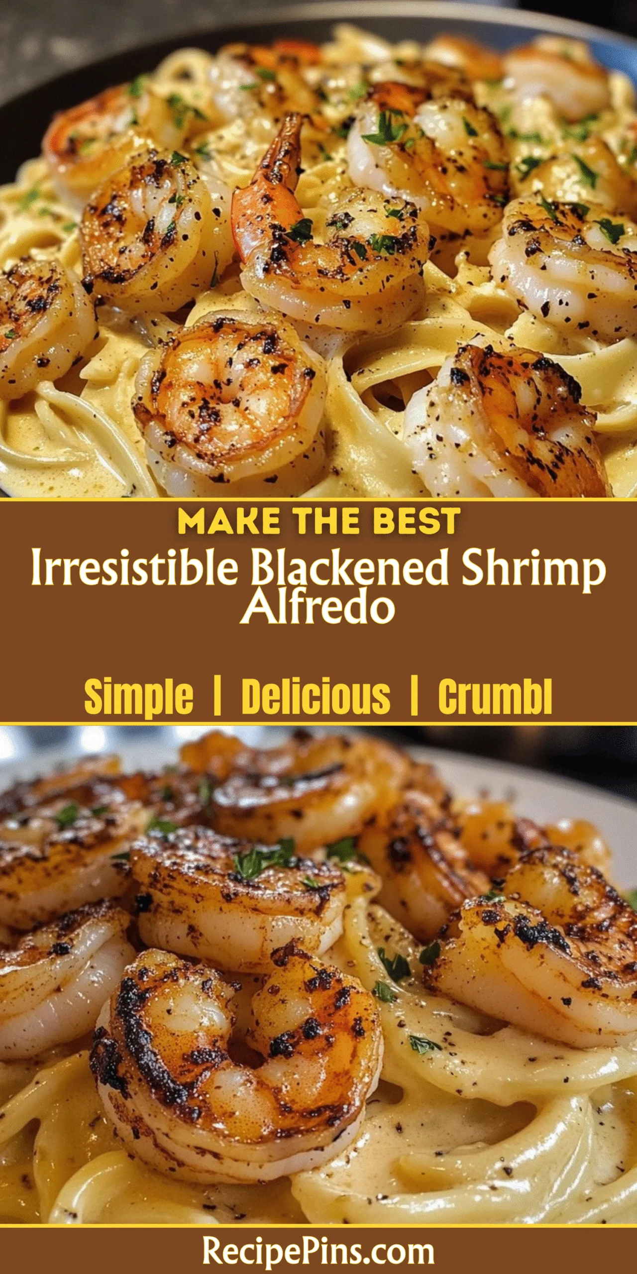 Irresistible Blackened Shrimp Alfredo